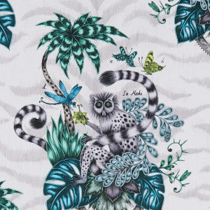 Clarke And Clarke Fabric Lemur Jungle