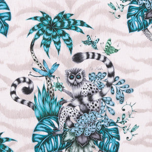 Clarke And Clarke Fabric Lemur Pink