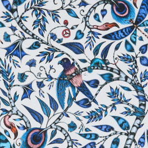 Clarke And Clarke Fabric Rousseau Blue