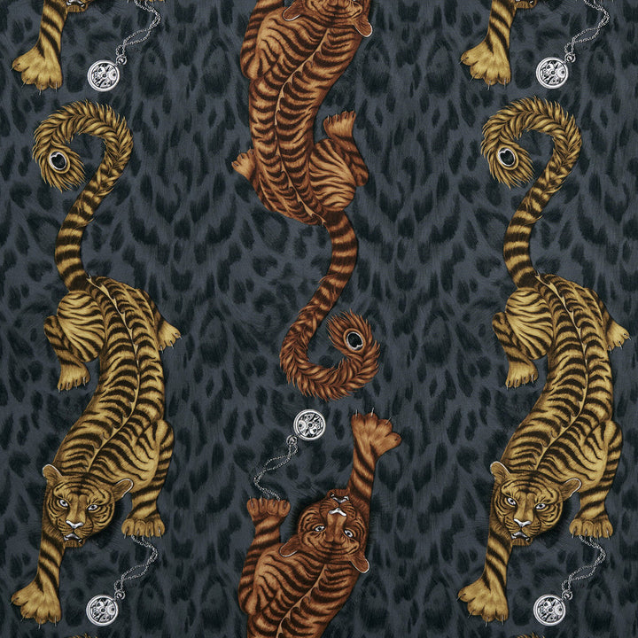 Tigris Flame by Clarke And Clarke Fabric Clarke And Clarke Fabric Tigris FlameFabric ANIMALIA BY EMMA J SHIPLEY FOR C&C COTTON - 100% United Kingdom </p><p>Repeat: H: 18.11, V: 21.85 54 - Fabric Carolina -