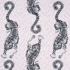 Clarke And Clarke Fabric Tigris Pink