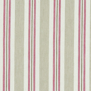 Clarke And Clarke Fabric Alderton Raspberry/Linen