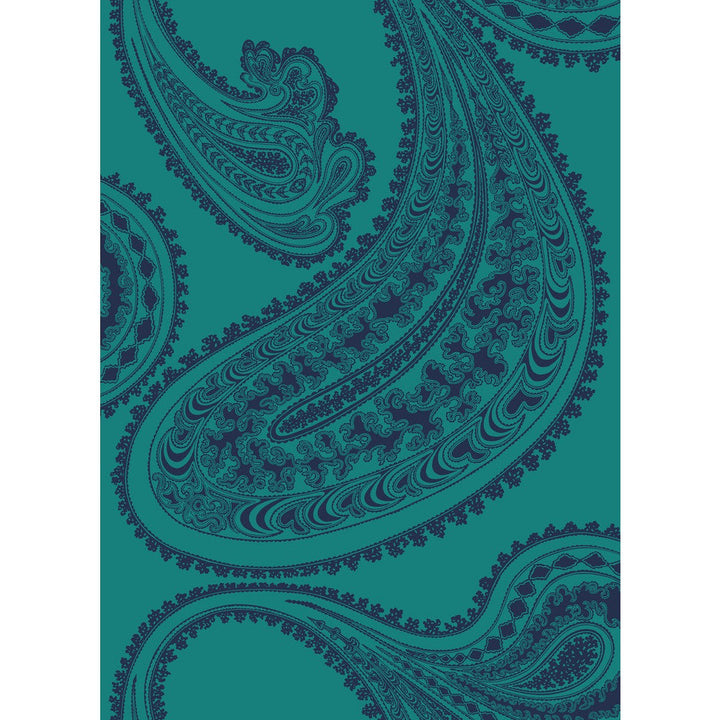 Rajapur Ink On Petrol by Cole & Son Fabric Cole & Son Fabric Rajapur Ink On PetrolFabric COLE & SON CONTEMPORARY FABRICS COTTON - 66%;VISCOSE - 31%;POLYESTER - 3% Italy </p><p>Repeat: H: 17.45, V: 24 52.36 - Fabric Carolina -