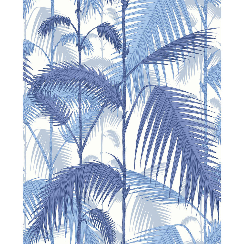 Palm Jungle Hyaci On Wht by Cole & Son Fabric Cole & Son Fabric Palm Jungle Hyaci On WhtFabric COLE & SON CONTEMPORARY FABRICS LINEN - 61%;COTTON - 29%;NYLON - 10% Italy </p><p>Repeat: H: 17.7, V: 22 53 - Fabric Carolina -