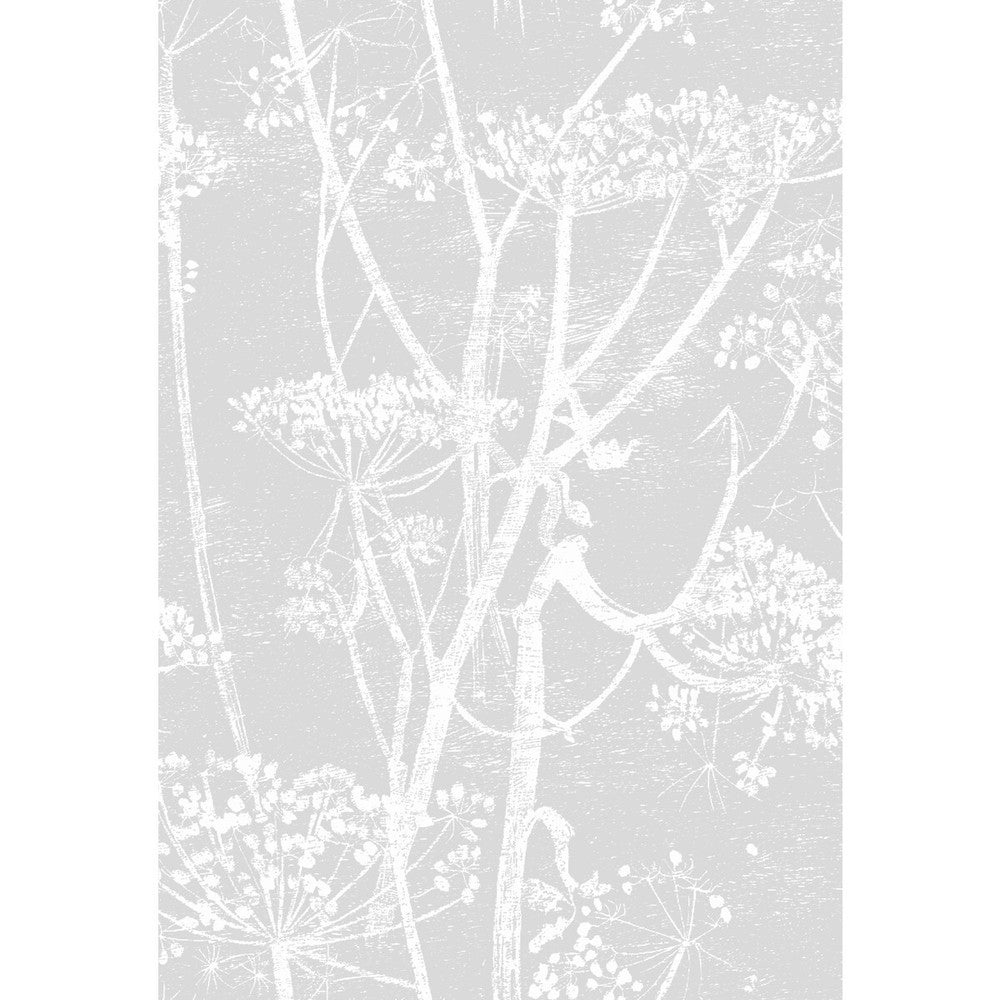 Cow Parsley Soft Grey by Cole & Son Designer Fabric COLE & SON CONTEMPORARY FABRICS LINEN - 100% Italy HEAVY Horizontal: 18.5 and Vertical: 28 55.5 - Swanky Fabrics -