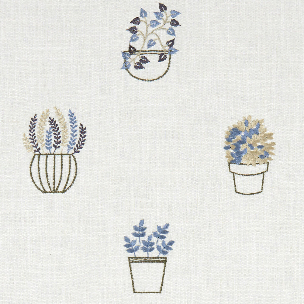 Hidcote Denim by Clarke And Clarke Designer Fabric CLARKE & CLARKE AVEBURY - India - Horizontal: 16.54 and Vertical: 18.5 54 - Swanky Fabrics -