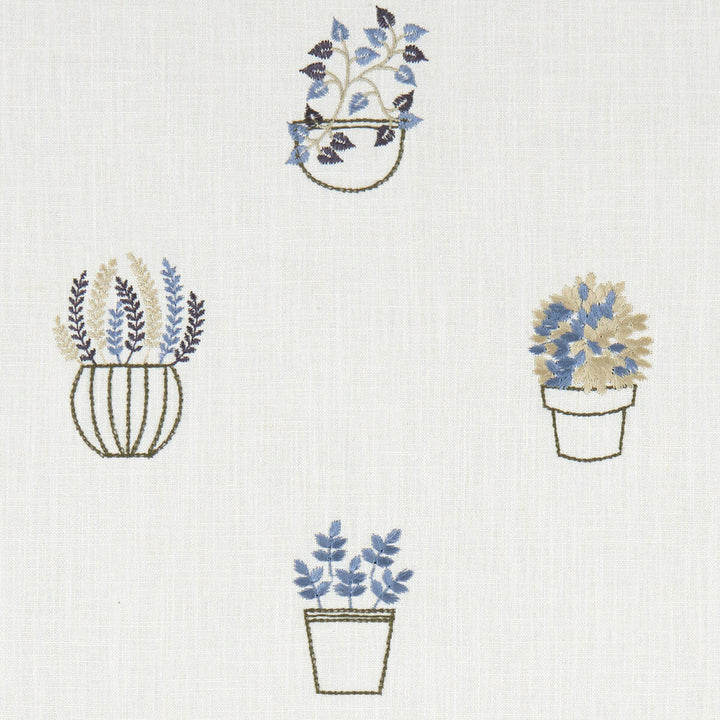 Hidcote Denim by Clarke And Clarke Designer Fabric CLARKE & CLARKE AVEBURY India Horizontal: 16.54 and Vertical: 18.5 54 - Swanky Fabrics -