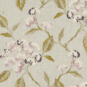 Clarke And Clarke Fabric Summerby Damson