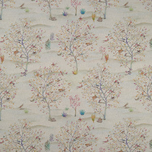 Clarke And Clarke Fabric Coppice Autumn/Cream