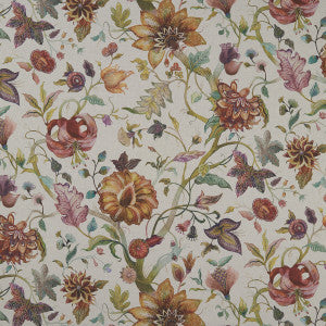 Clarke And Clarke Fabric Delilah Culla Spice/Linen