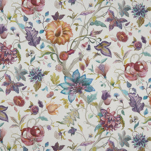 Clarke And Clarke Fabric Delilah Summer/Cream