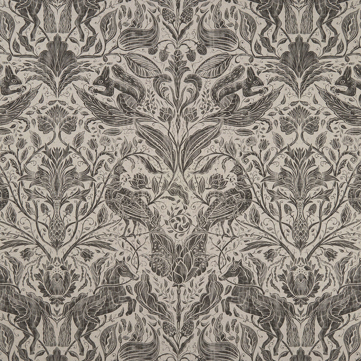 Forest Trail Charcoal by Clarke And Clarke Fabric Clarke And Clarke Fabric Forest Trail CharcoalFabric CLARKE & CLARKE COUNTRY GARDEN COTTON - 80%;POLYESTER - 20% Spain </p><p>Repeat: H: 26.97, V: 34.65 54 - Fabric Carolina -