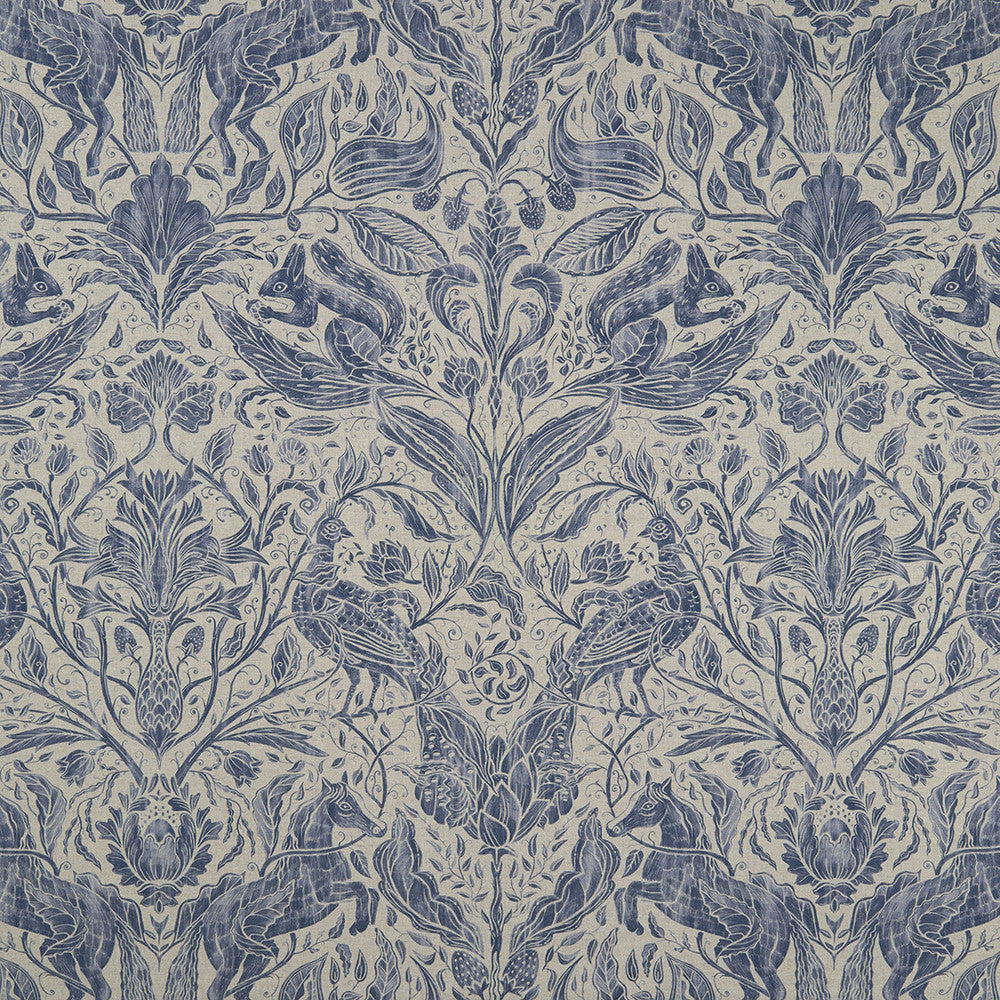 Forest Trail Ink by Clarke And Clarke Fabric Clarke And Clarke Fabric Forest Trail InkFabric CLARKE & CLARKE COUNTRY GARDEN COTTON - 80%;POLYESTER - 20% Spain </p><p>Repeat: H: 26.97, V: 34.65 54 - Fabric Carolina -
