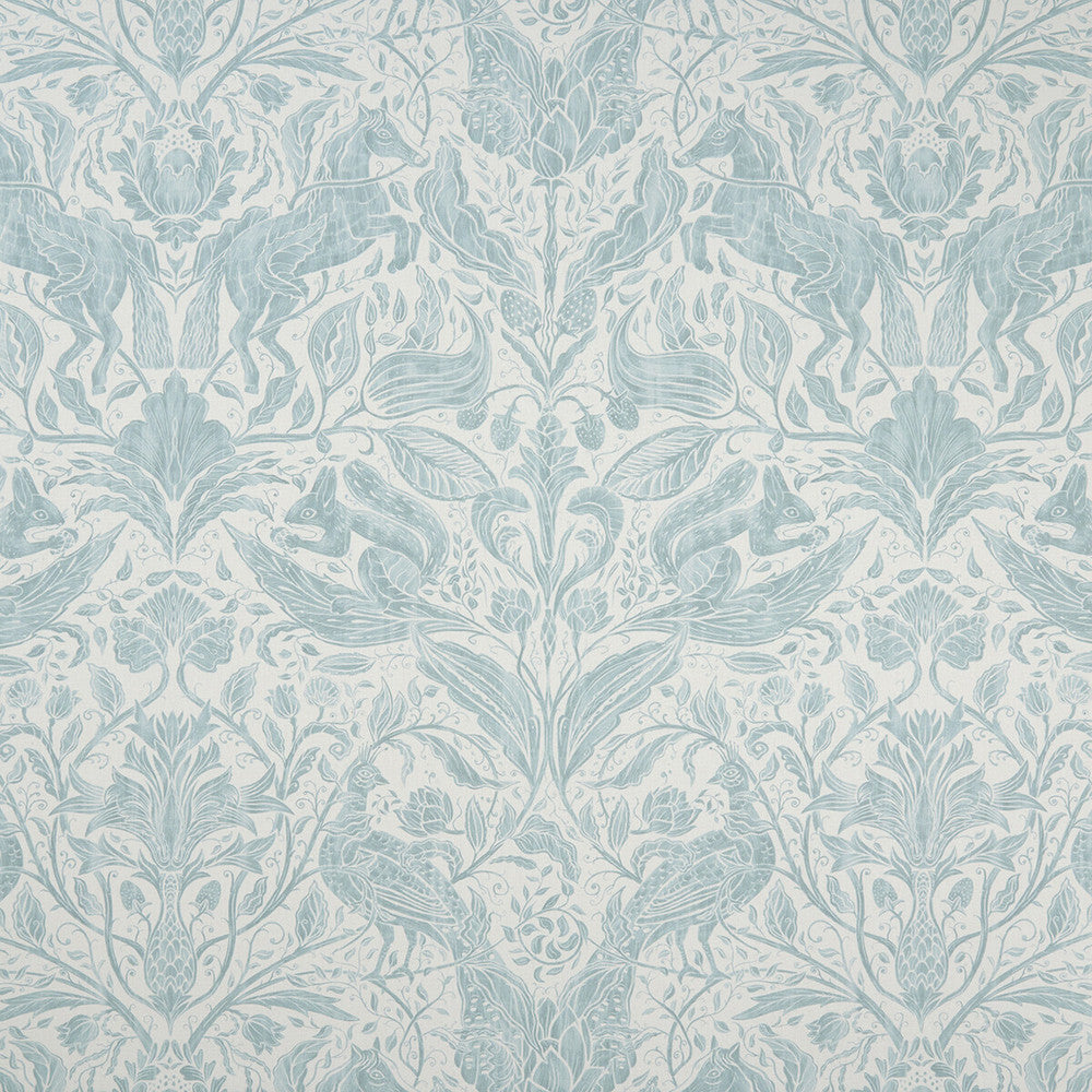 Forest Trail Duckegg by Clarke And Clarke Fabric Clarke And Clarke Fabric Forest Trail DuckeggFabric CLARKE & CLARKE COUNTRY GARDEN COTTON - 100% Spain </p><p>Repeat: H: 26.97, V: 34.65 54 - Fabric Carolina -