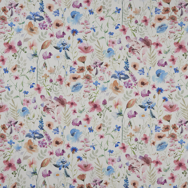 Lolita Multi/Cream by Clarke And Clarke Designer Fabric CLARKE & CLARKE COUNTRY GARDEN COTTON - 100% Spain MEDIUM Horizontal: 36.22 and Vertical: 25.2 54 - Swanky Fabrics -
