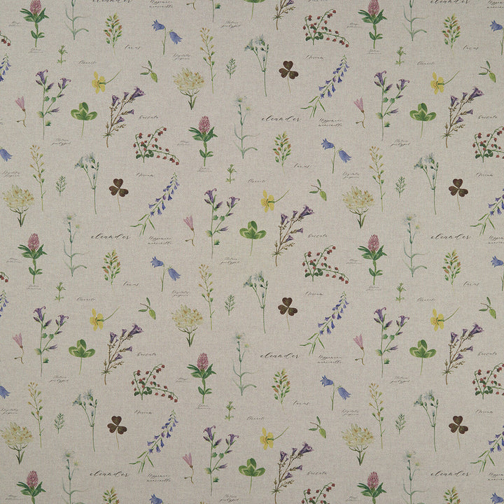 Nerium Linen by Clarke And Clarke Designer Fabric CLARKE & CLARKE COUNTRY GARDEN COTTON - 80%;POLYESTER - 20% Spain MEDIUM Horizontal: 26.97 and Vertical: 18.62 54 - Swanky Fabrics -