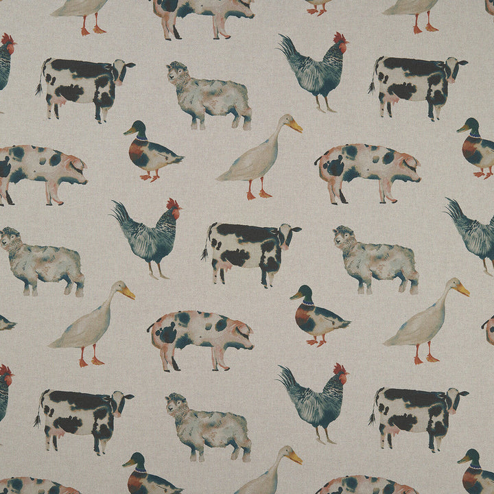 On The Farm Linen by Clarke And Clarke Fabric Clarke And Clarke Fabric On The Farm LinenFabric CLARKE & CLARKE COUNTRY GARDEN COTTON - 80%;POLYESTER - 20% Spain </p><p>Repeat: H: 26.97, V: 26.77 54 - Fabric Carolina -