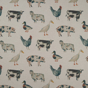 Clarke And Clarke Fabric On The Farm Linen