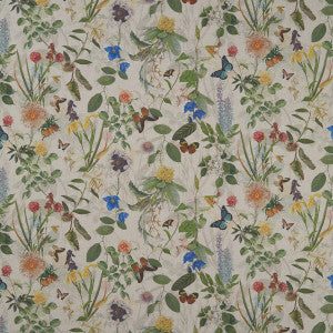 Clarke And Clarke Fabric Secret Garden Linen