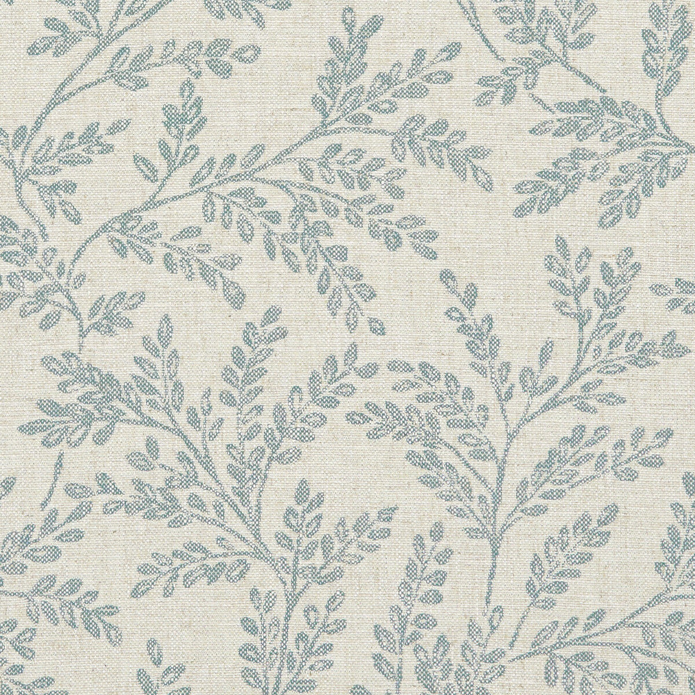 Ferndown Teal by Clarke And Clarke Designer Fabric CLARKE & CLARKE HERITAGE COTTON - 45%;VISCOSE - 44%;LINEN - 11% Turkey HEAVY Horizontal: 13.78 and Vertical: 15.55 54 - Swanky Fabrics -