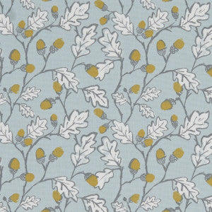 Clarke And Clarke Fabric Acorn Trail Duckegg