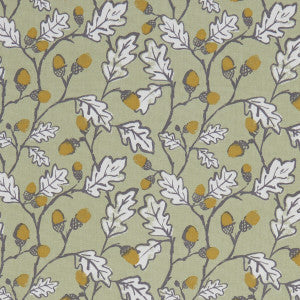 Clarke And Clarke Fabric Acorn Trail Sage