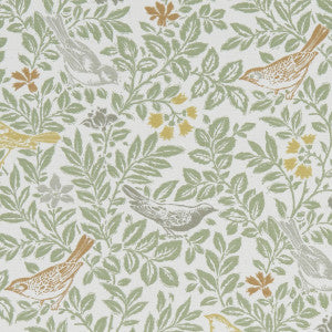 Clarke And Clarke Fabric Bird Song Autumn