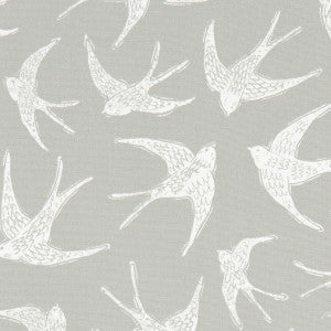 Clarke And Clarke Fabric Fly Away Grey