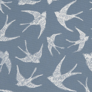 Clarke And Clarke Fabric Fly Away Navy