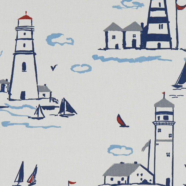 Lowestoft Marine by Clarke And Clarke Designer Fabric CLARKE & CLARKE LAND & SEA COTTON - 100% Turkey MEDIUM Horizontal: 26.97 and Vertical: 24.8 54 - Swanky Fabrics -