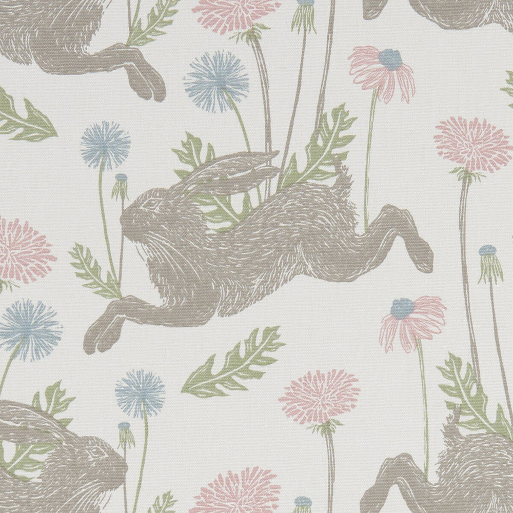 March Hare Pastel by Clarke And Clarke Fabric Clarke And Clarke Fabric March Hare PastelFabric CLARKE & CLARKE LAND & SEA COTTON - 100% Turkey </p><p>Repeat: H: 13.5, V: 12.4 54 - Fabric Carolina -
