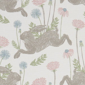 Clarke And Clarke Fabric March Hare Pastel
