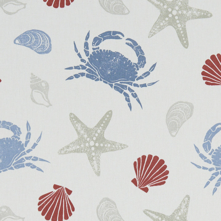 Offshore Marine by Clarke And Clarke Designer Fabric CLARKE & CLARKE LAND & SEA COTTON - 100% Turkey MEDIUM Horizontal: 13.5 and Vertical: 12.4 54 - Swanky Fabrics -