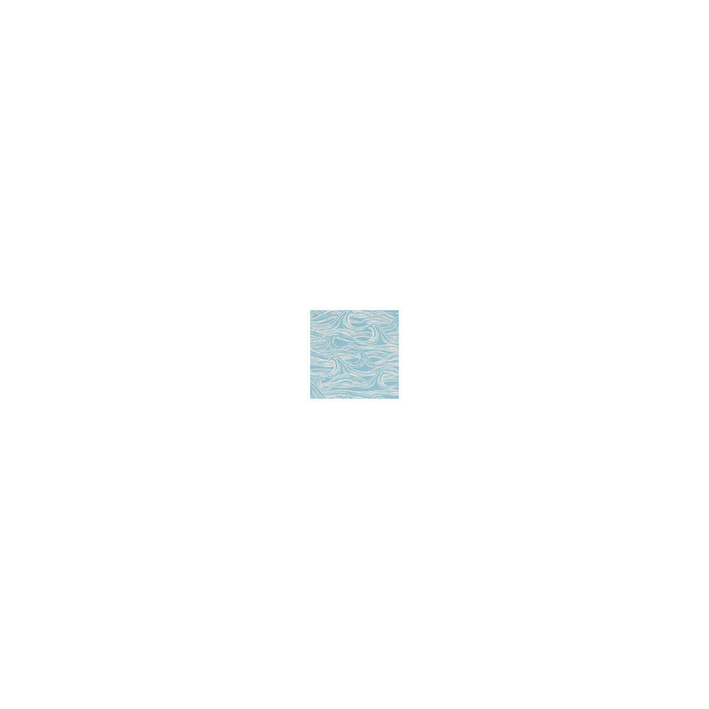 Surf Aqua by Clarke And Clarke Designer Fabric CLARKE & CLARKE LAND & SEA COTTON - 100% Turkey MEDIUM Horizontal: 13.5 and Vertical: 12.4 54 - Swanky Fabrics -