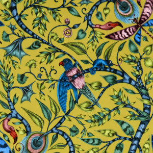 Clarke And Clarke Fabric Rousseau Velvet Lime