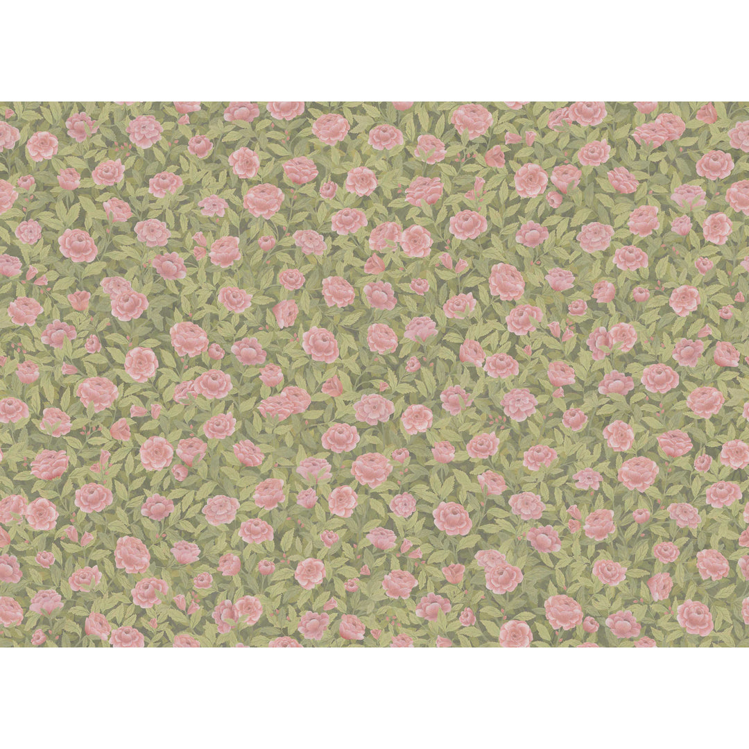 Cole & Son Fabric Idyll Roses Linen - Blush