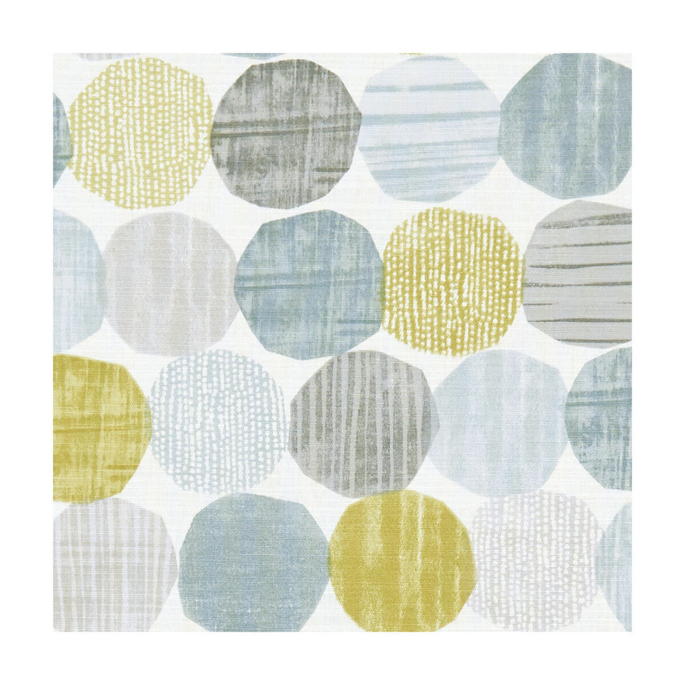 Stepping Stones Mineral by Clarke And Clarke Designer Fabric CLARKE & CLARKE ROOF GARDEN COTTON - 100% Turkey MEDIUM Horizontal: 27.17 and Vertical: 12.4 54 - Swanky Fabrics -
