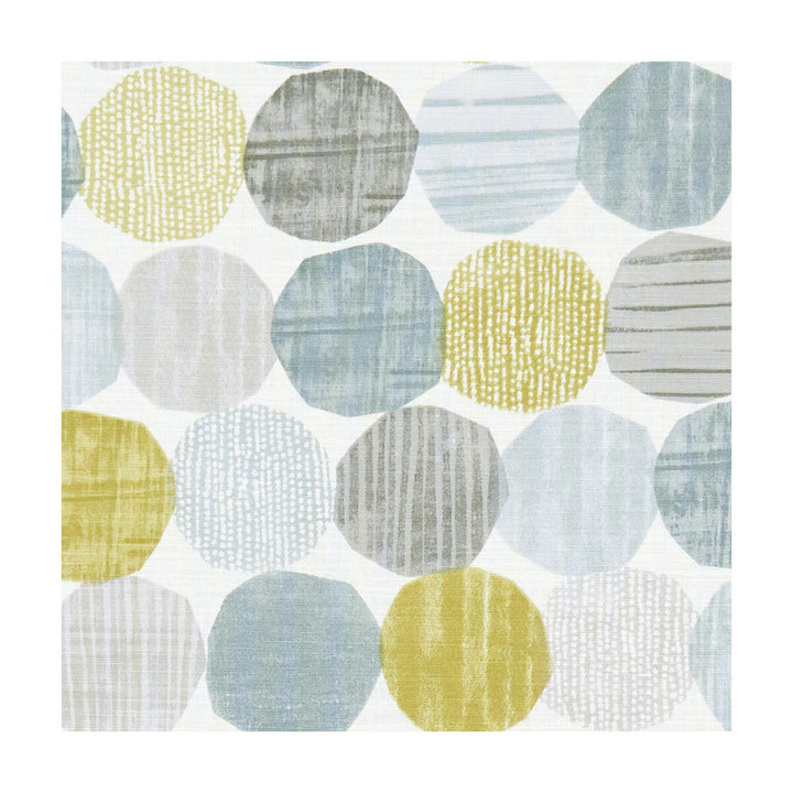 Stepping Stones Mineral by Clarke And Clarke Designer Fabric CLARKE & CLARKE ROOF GARDEN COTTON - 100% Turkey MEDIUM Horizontal: 27.17 and Vertical: 12.4 54 - Swanky Fabrics -