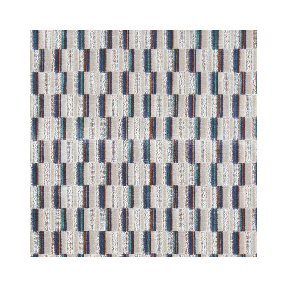 Cubis Kingfisher by Clarke And Clarke Fabric Clarke And Clarke Fabric Cubis KingfisherFabric CLARKE & CLARKE KALEIDOSCOPE POLYESTER - 56%;VISCOSE - 36%;COTTON - 8% India </p><p>Repeat: H: 2.24, V: 2.28 54 - Fabric Carolina -