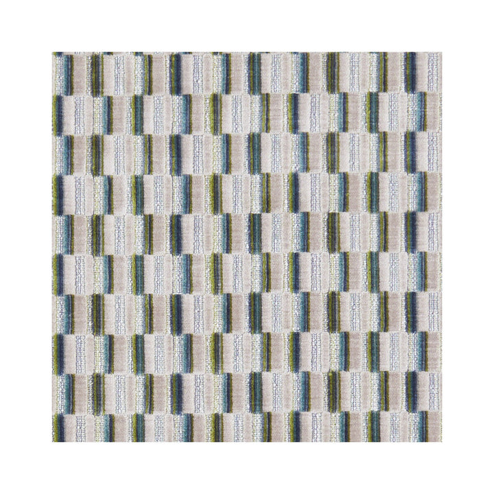 Cubis Peacock by Clarke And Clarke Designer Fabric CLARKE & CLARKE KALEIDOSCOPE POLYESTER - 56%;VISCOSE - 36%;COTTON - 8% India HEAVY Horizontal: 2.24 and Vertical: 2.28 54 - Swanky Fabrics -