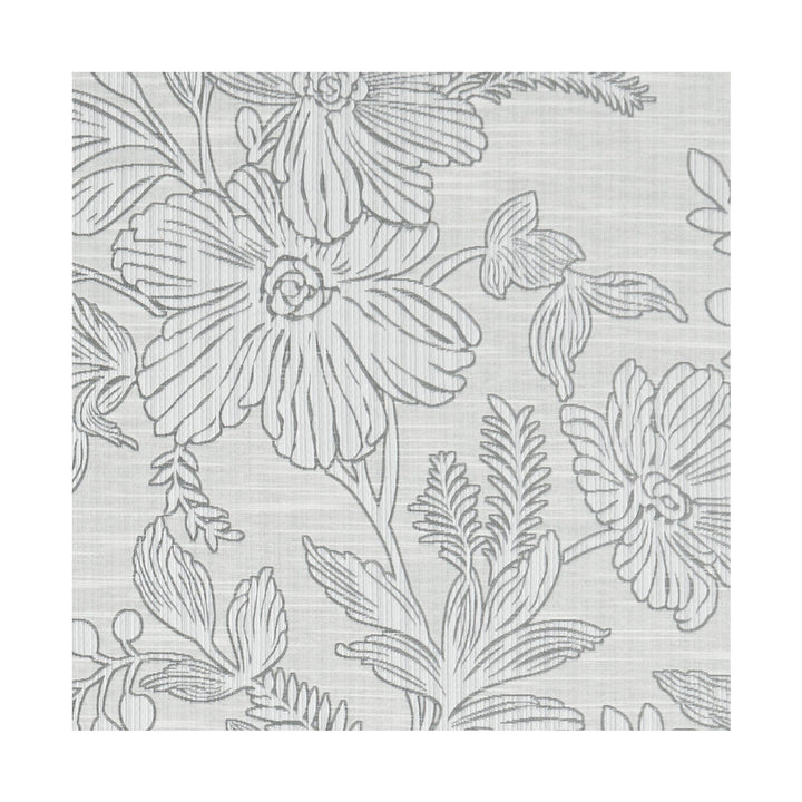 Hollyhurst Silver by Clarke And Clarke Designer Fabric CLARKE & CLARKE MARBURY POLYESTER - 58%;COTTON - 42% India MEDIUM Horizontal: 18.11 and Vertical: 29.45 55 - Swanky Fabrics -