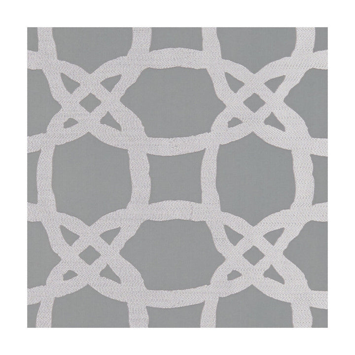 Fascino Pewter by Clarke And Clarke Designer Fabric CLARKE & CLARKE LUSSO 2 POLYESTER - 71%;COTTON - 29% India Horizontal: 6.77 and Vertical: 6.3 54 - Swanky Fabrics -