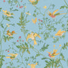Cole & Son Fabric Hummingbirds Cotton Print - Yellow/Blue