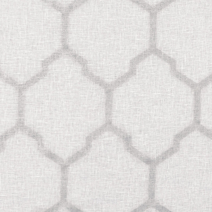 Arturo Silver by Clarke And Clarke Designer Fabric CLARKE & CLARKE LUSSO SHEERS LINEN - 50%;POLYESTER - 50% Turkey Horizontal: 6.3 and Vertical: 10.24 117 - Swanky Fabrics -