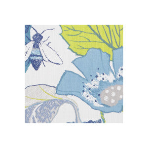 Clarke And Clarke Fabric Lotus Apple/Denim
