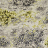 Clarke And Clarke Fabric Fiore Charcoal/Chartreuse