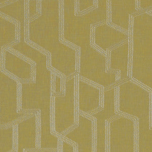 Clarke And Clarke Fabric Labyrinth Citron