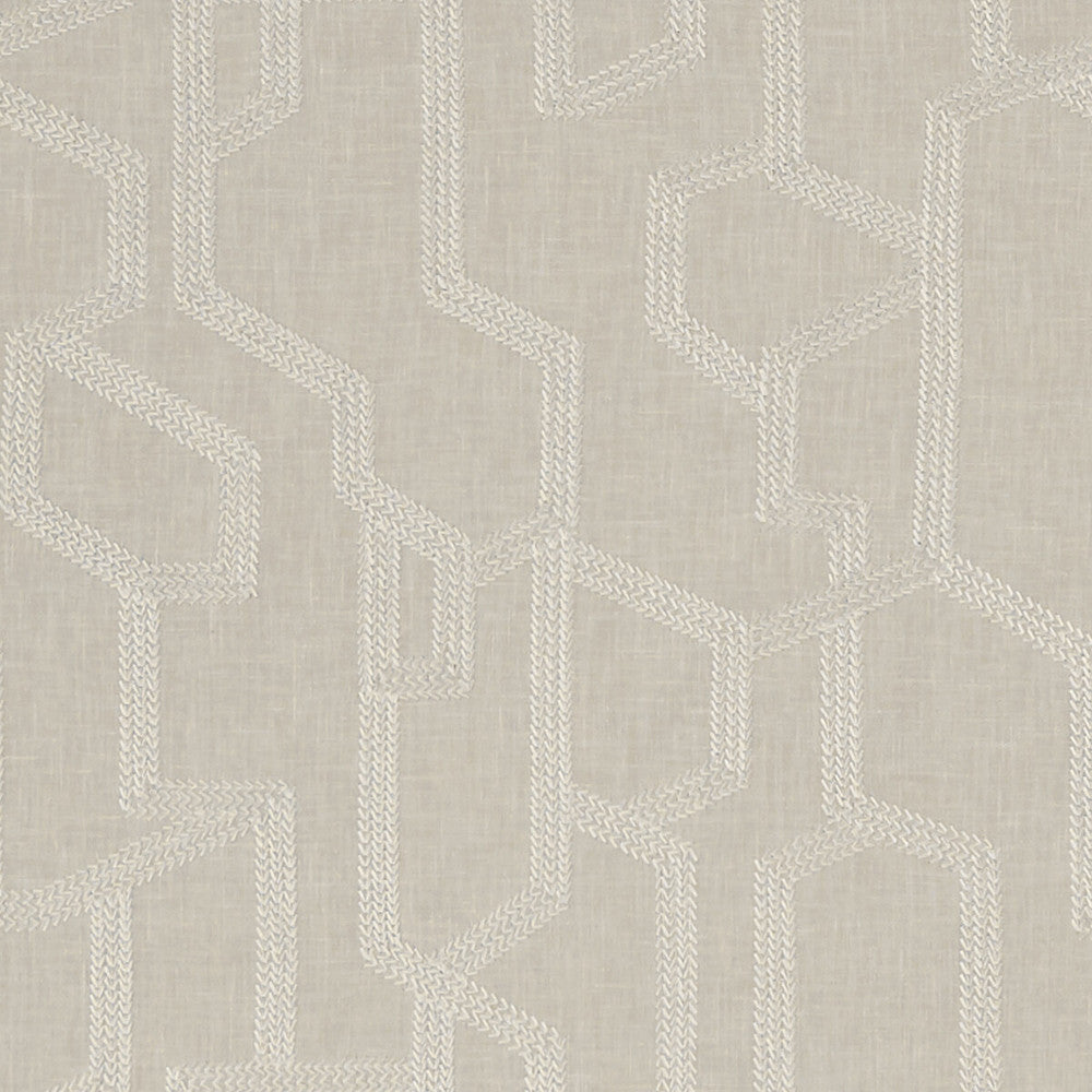 Labyrinth Linen by Clarke And Clarke Designer Fabric CLARKE & CLARKE EXOTICA POLYESTER - 52%;COTTON - 48% India - Horizontal: 12.875 and Vertical: 12.5 54 - Swanky Fabrics -