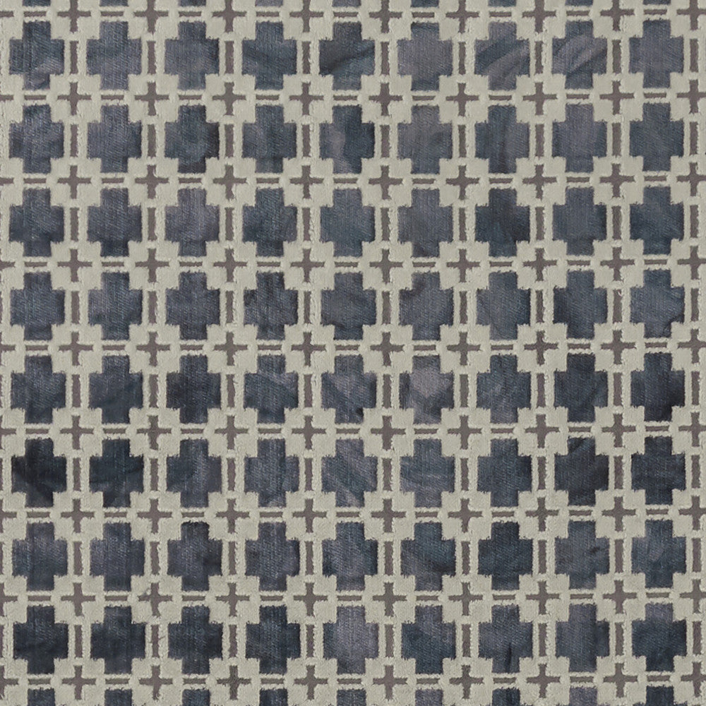 Maui Slate by Clarke And Clarke Designer Fabric CLARKE & CLARKE EXOTICA VISCOSE - 48%;LINEN - 21%;POLYESTER - 19%;COTTON - 12% India HEAVY Horizontal: 1.5 and Vertical: 1.875 54 - Swanky Fabrics -