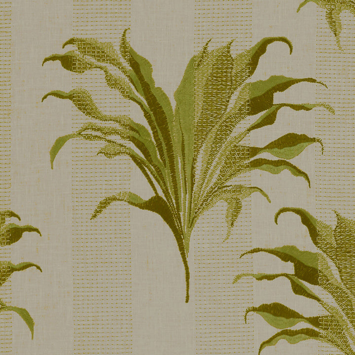 Palma Citron by Clarke And Clarke Designer Fabric CLARKE & CLARKE EXOTICA POLYESTER - 52%;COTTON - 48% India - Horizontal: 17 and Vertical: 12.875 54 - Swanky Fabrics -